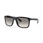 Ray-Ban Sunglasses Boyfriend Two 601/32 (Lens Colour: Light Grey) Black - 1 Pair of Glasses